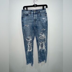 NWT American Eagle Tomgirl Distressed Low Rise Short Jeans Size 0